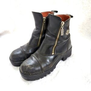 Harley-Davidson Women's Amherst Motorcycle Boot Black Leather